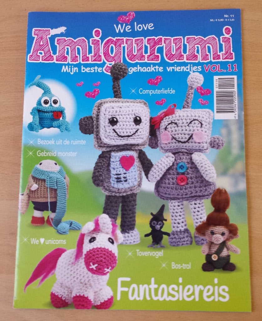 Haken - Amigurumi - Fantasiereis - nr.11 - 2019, Gebruikt, Ophalen of Verzenden, Nvt, Patroon of Boek