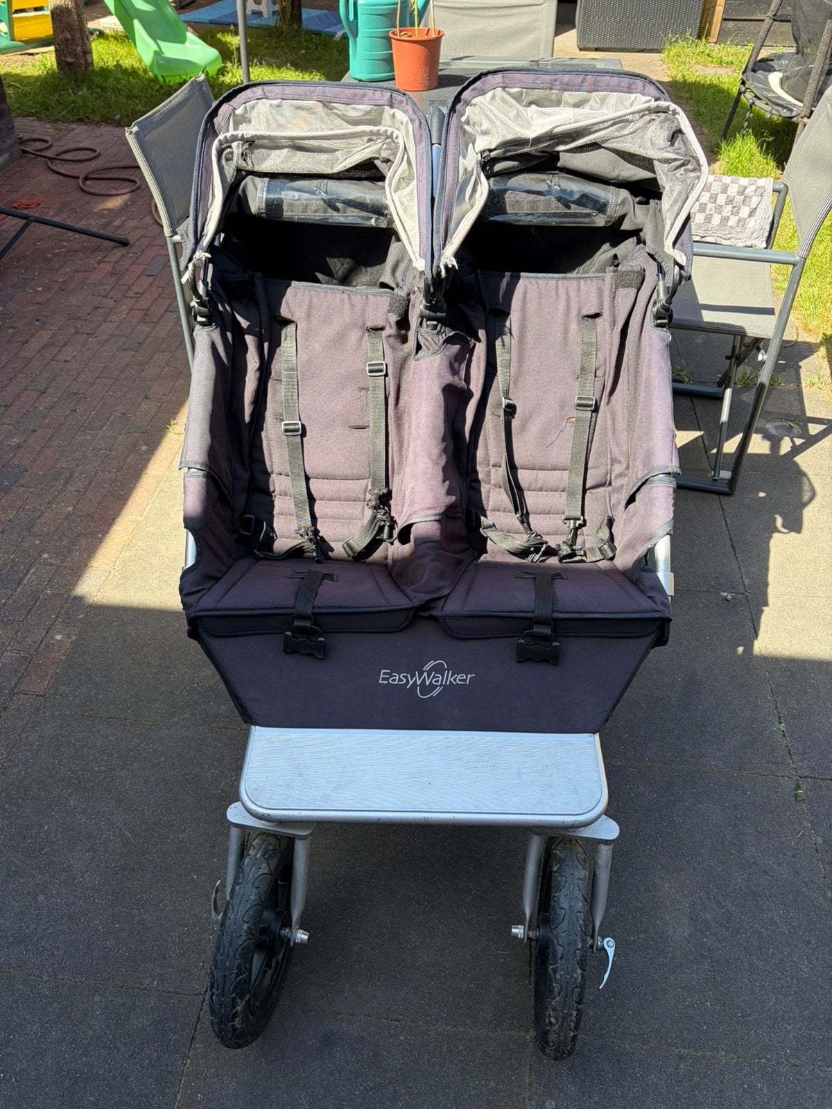 Duowagen Easywalker, Kinderen en Baby's, Tweelingen en Meerlingen, Ophalen of Verzenden, Gebruikt, Kinderwagen of Buggy
