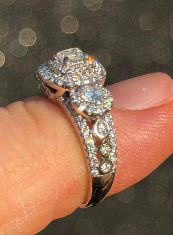 Gouden ring met 111 natuurlijke diamanten en certificaat!, Sieraden, Tassen en Uiterlijk, Ringen, Nieuw, Ophalen of Verzenden