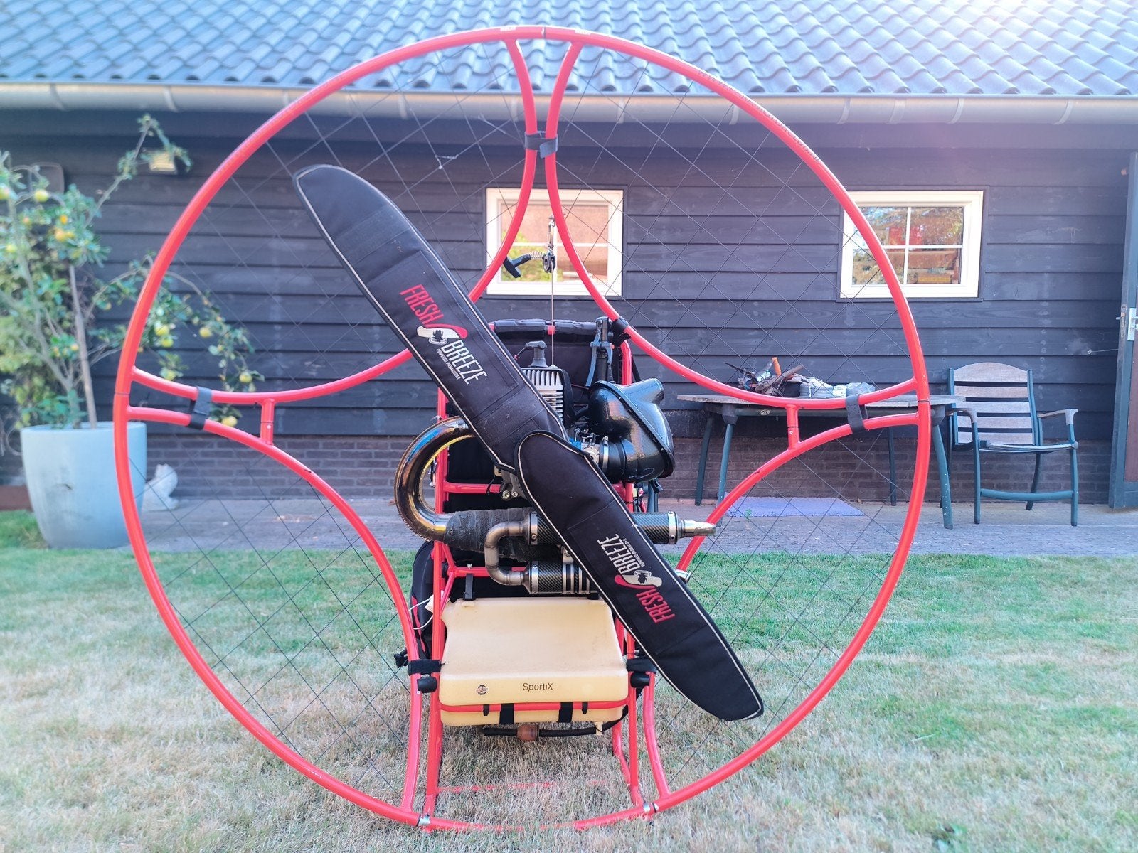 Fresh Breeze Sportix paramotor, Ophalen