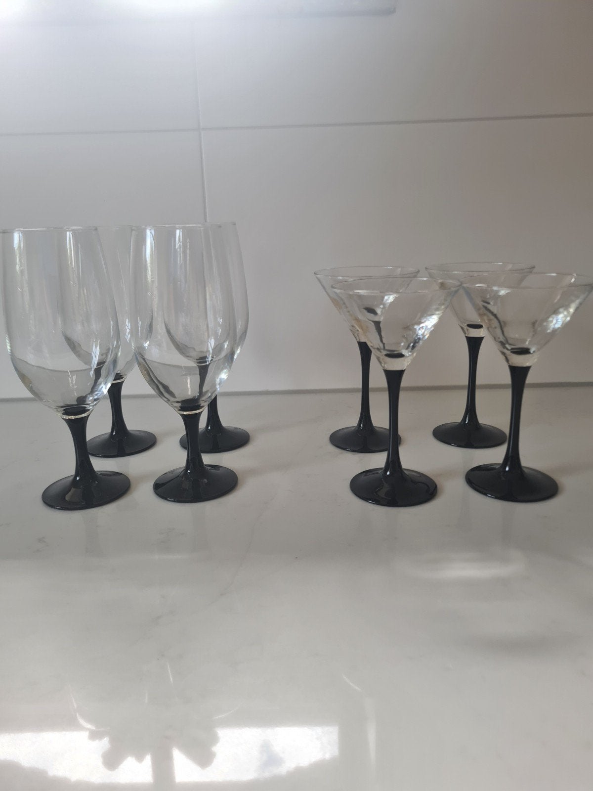 2x 4 vintage luminarc glazen, Verzamelen, Glas en Borrelglaasjes, Ophalen of Verzenden, Zo goed als nieuw, Overige typen