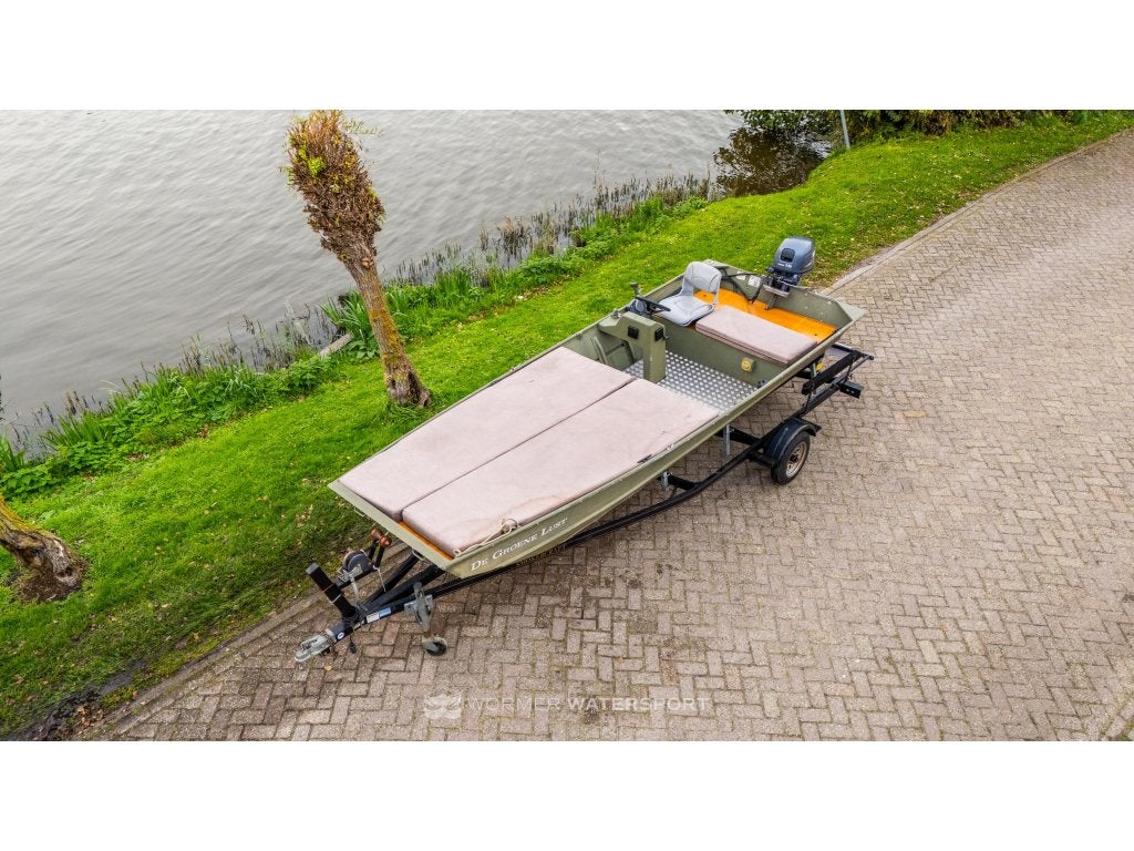 Sylvan aluminium platbodem + 15PK Yamaha + trailer, Niet ingevuld, Gebruikt, 0 pk, Niet ingevuld