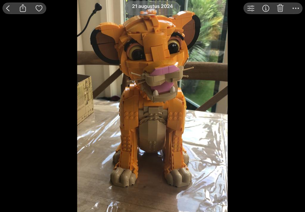 Lego 43247 simba, Ophalen of Verzenden, Zo goed als nieuw