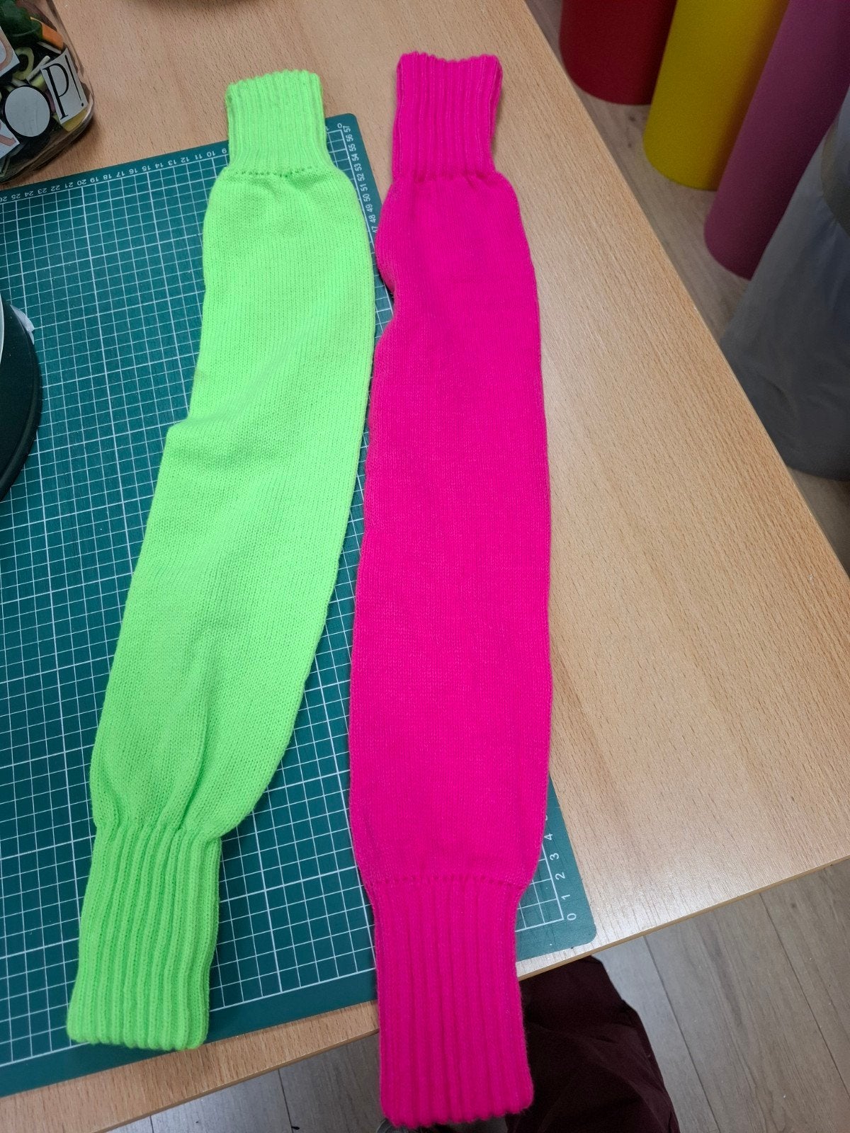 Grote partij kniekousen in groen en roze, Ophalen of Verzenden, Nieuw, Groen