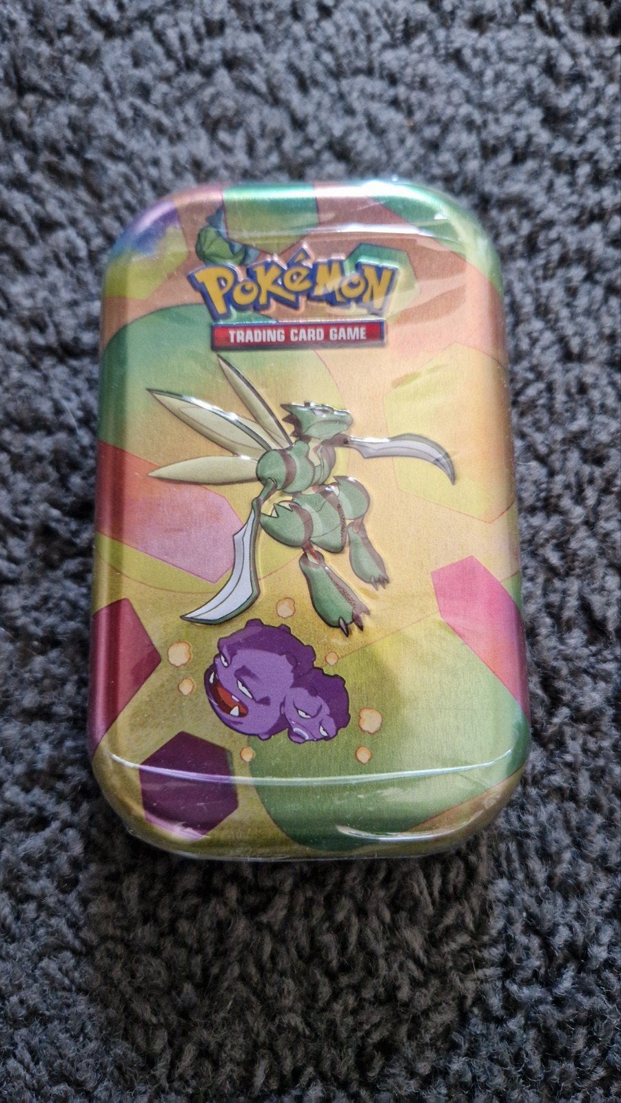 Pokémon S&V Mini Tin - Scizor & Koffing, Hobby en Vrije tijd, Ophalen of Verzenden, Nieuw, Overige typen