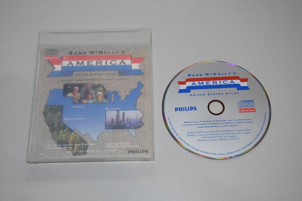 Philips CDi / CD-i : Rand McNally's - American Atlas, Puzzel en Educatief, 1 speler, Ophalen of Verzenden, Zo goed als nieuw