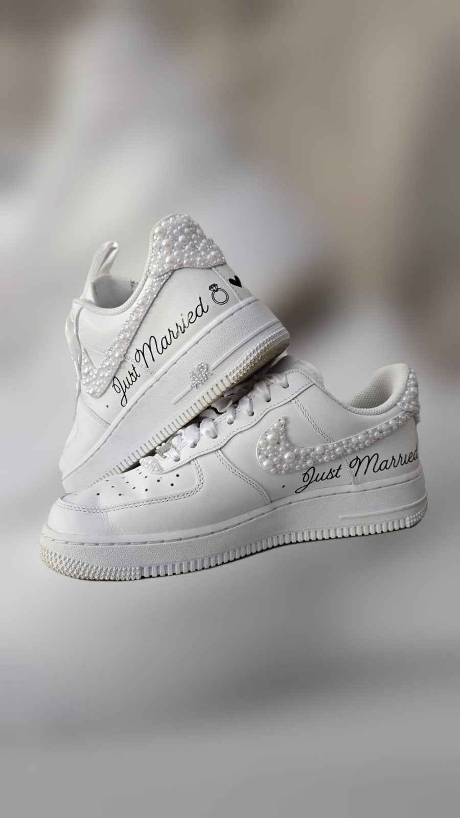 Bruiloft sneakers nike wit, Ophalen, Zo goed als nieuw, Wit