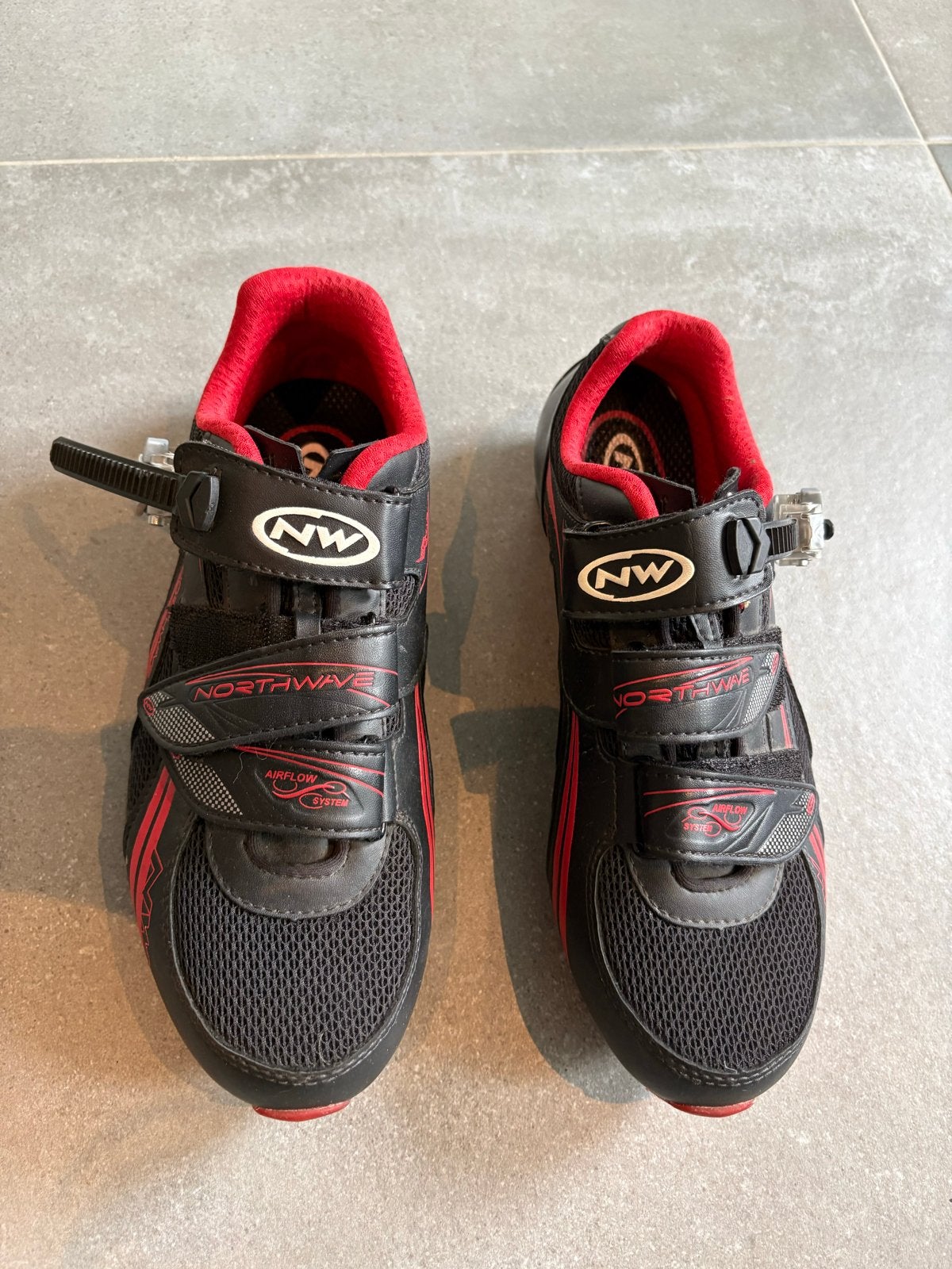 Northwave fietsschoenen - Zwart/Rood maat 42, Fietsen en Brommers, Ophalen, Gebruikt, Dames, Schoenen