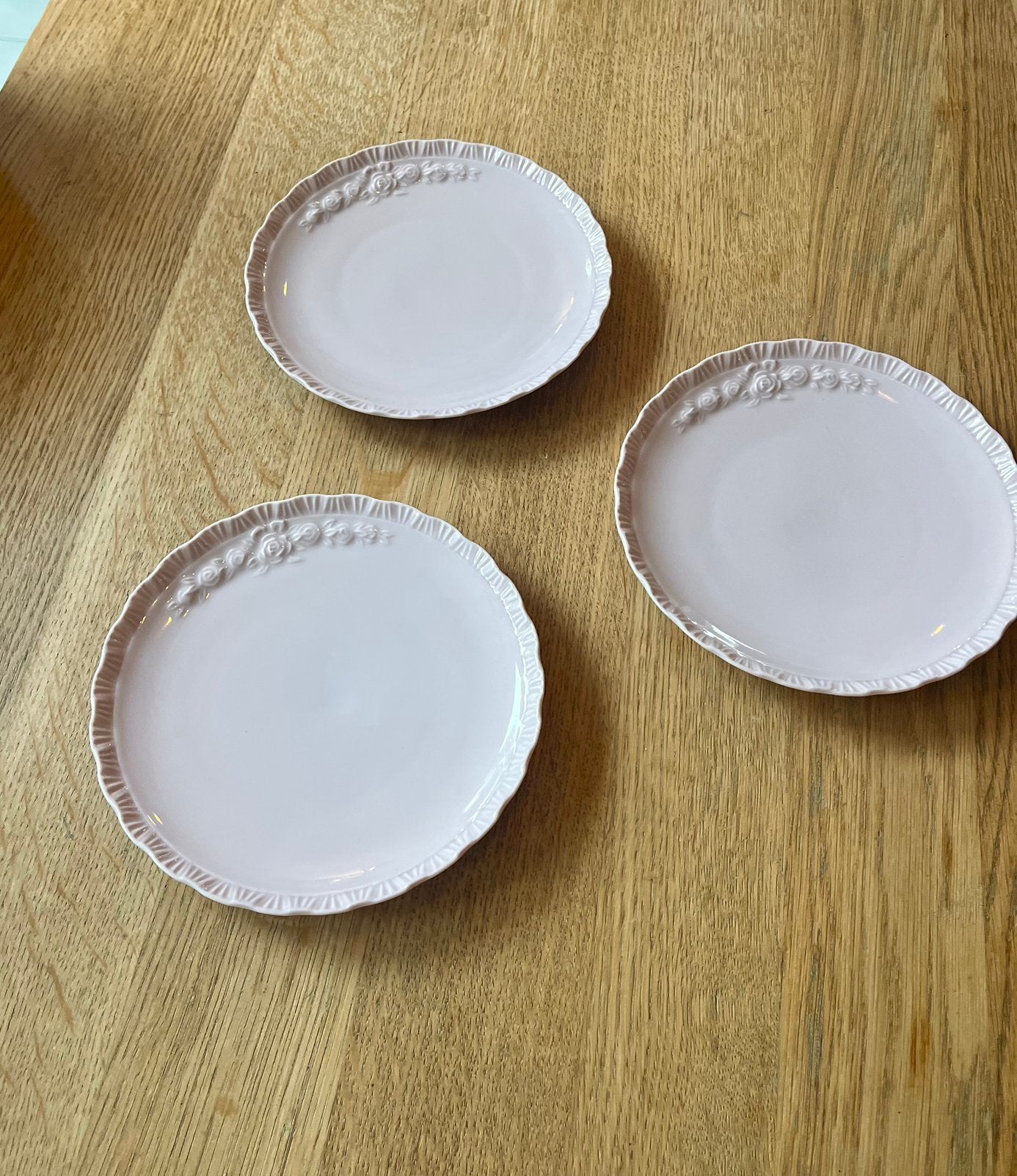 Leuke Vintage gebaksbordjes (Hutschenreuther Porcelain Rose), Huis en Inrichting, Overige merken, Klassiek, Ophalen of Verzenden
