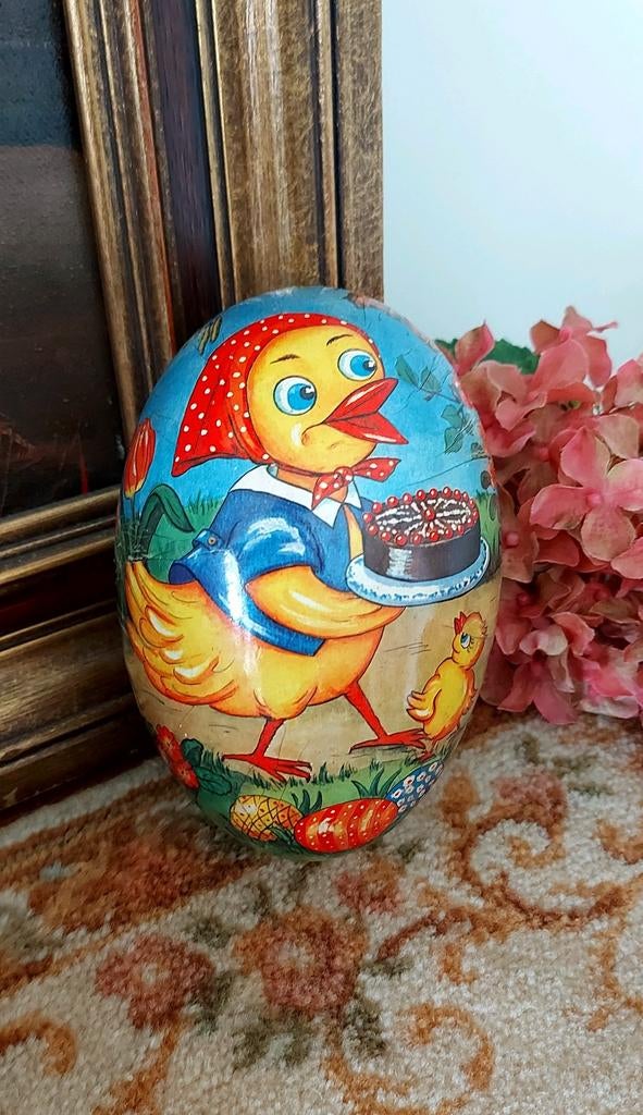 Oud jaren 50' candycontainer paasei, Ophalen of Verzenden