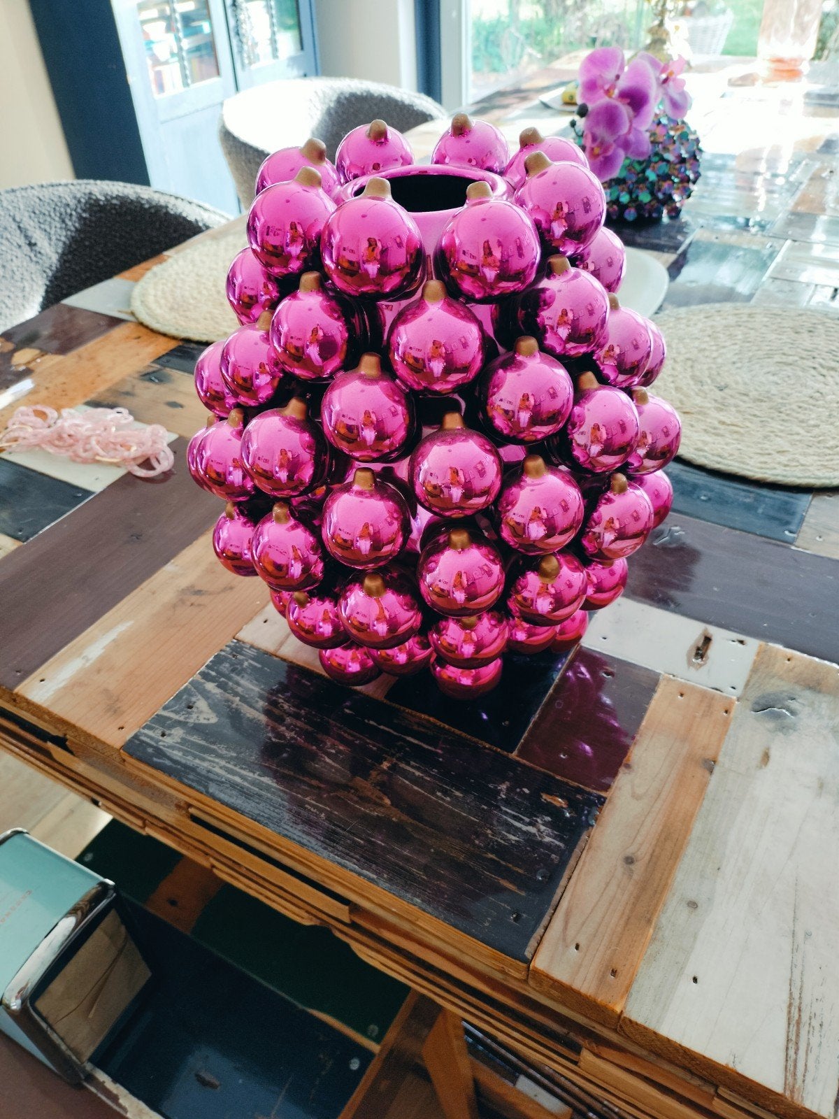 Daan Kromhout vaas L, Huis en Inrichting, Binnen, Overige typen, Roze, 30 cm