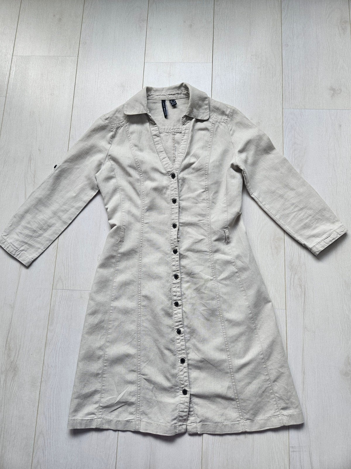 Mango lichtgewicht linnen jasje maat XS/34, Verzenden, Zo goed als nieuw, Maat 34 (XS) of kleiner, Beige