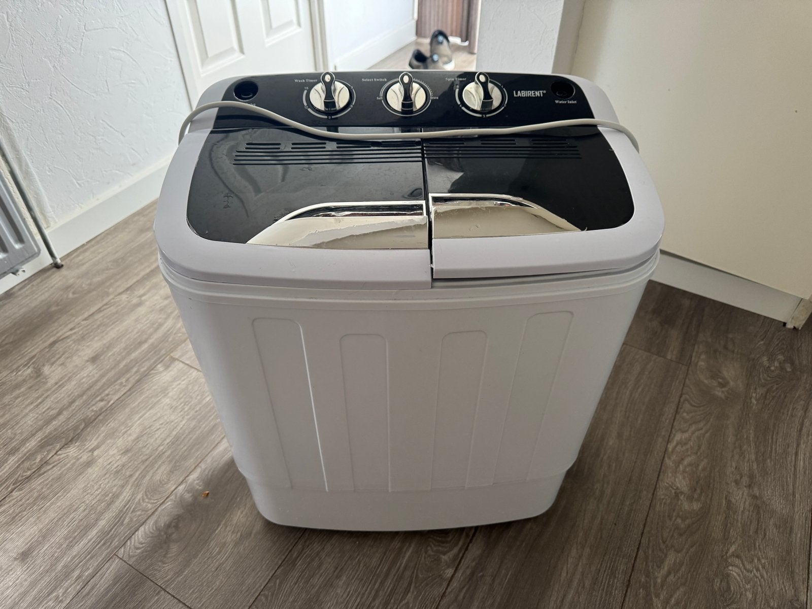 Compacte mini wasmachine met centrifuge functie, Ophalen, Minder dan 1200 toeren, Minder dan 85 cm, Minder dan 4 kg