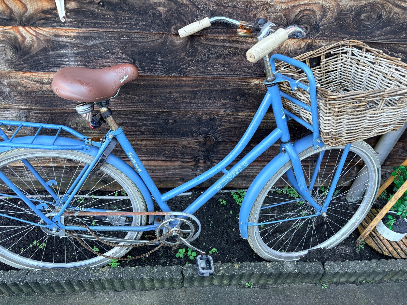 Gratis Blauwe fiets met mand, Velgrem, Versnellingen, Ophalen, Overige merken