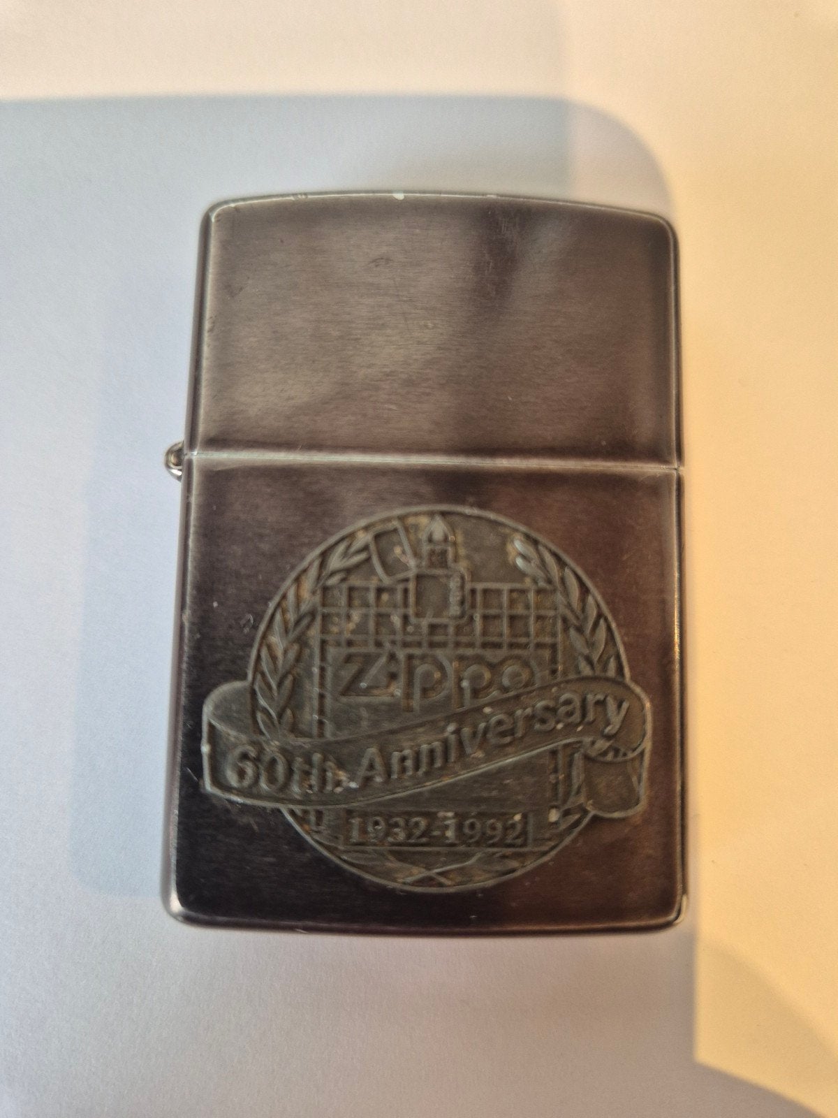Zippo 60th Anniversary Aansteker 1932-1992, Verzenden, Gebruikt, Aansteker