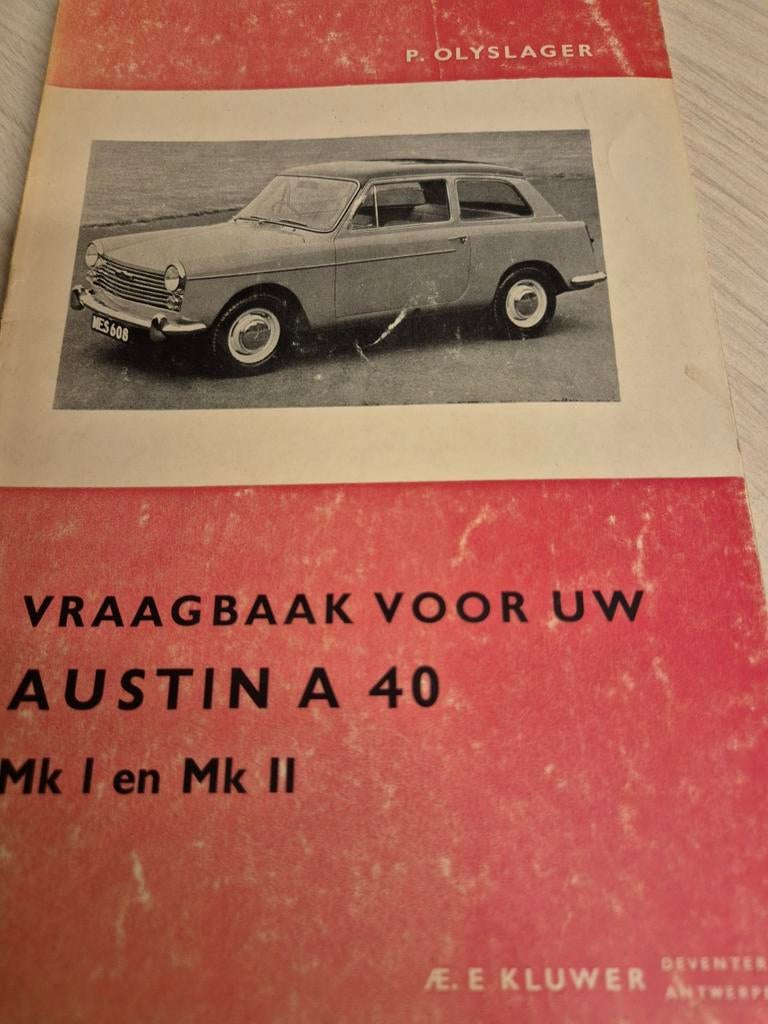 Vraagbaak Austin A40 vanaf 1958 werkplaats handboek IZGST, Ophalen of Verzenden