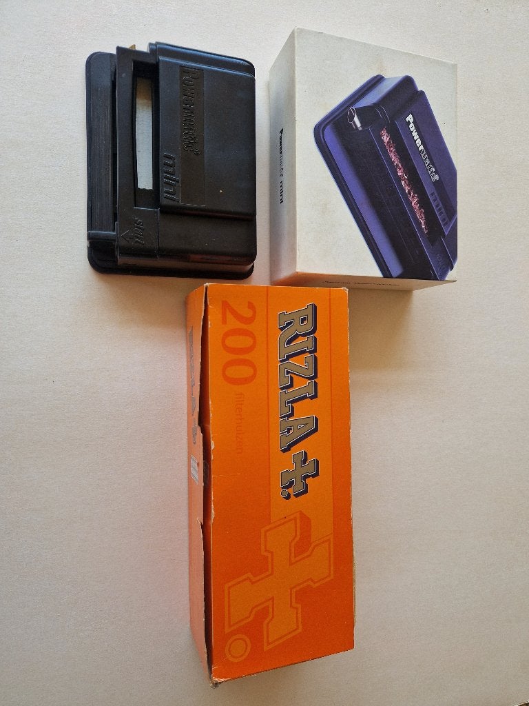 Powermatic sigarettenmaker met doos rizla + hulzen, Ophalen of Verzenden, Zo goed als nieuw, Overige typen