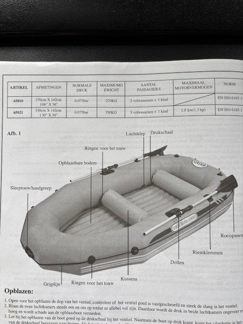Bestway Marine Pro Rubberboot, Ophalen, Zo goed als nieuw