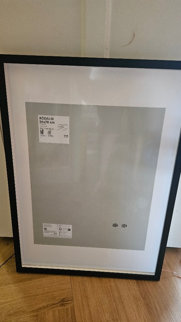 Rodalm 50x70 - IKEA lijst, Schilderijlijst, Nieuw, Ophalen of Verzenden, Glas