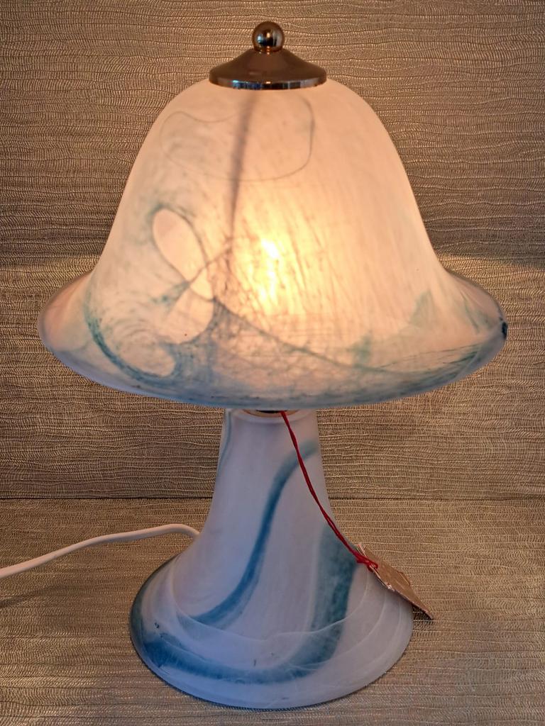 Murano Mushroom Lamp, Huis en Inrichting, Ophalen, Zo goed als nieuw, Glas, Minder dan 50 cm