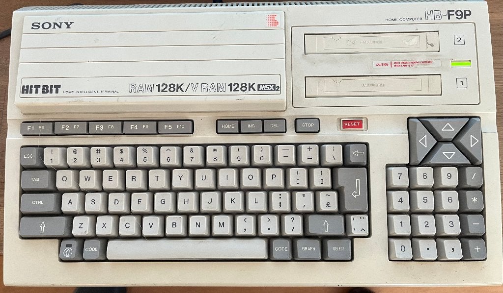 Sony MSX2 HB-F9P - 128K RAM/128K VRAM, Computers en Software, Ophalen, Sony MSX