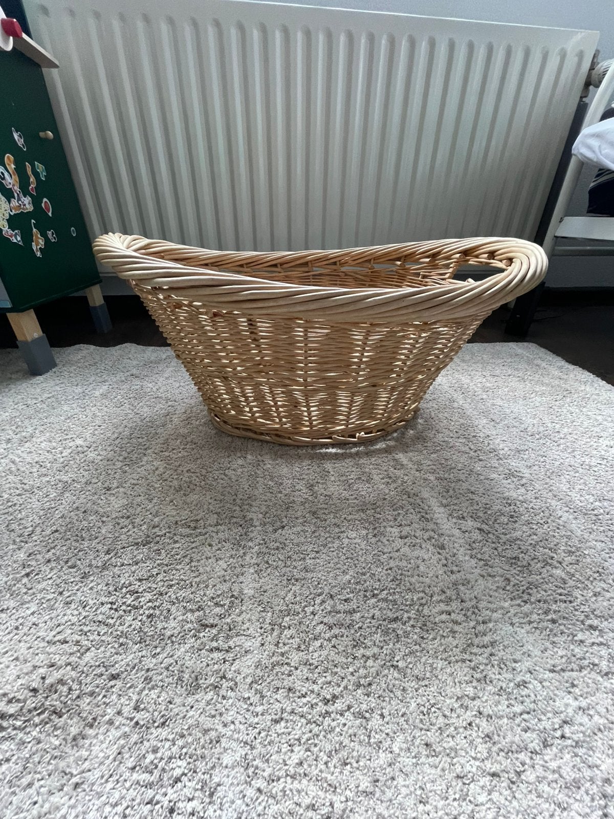 Mandje ovaal 60 cm bij 46, Ophalen, Gebruikt, Ovaal, Riet
