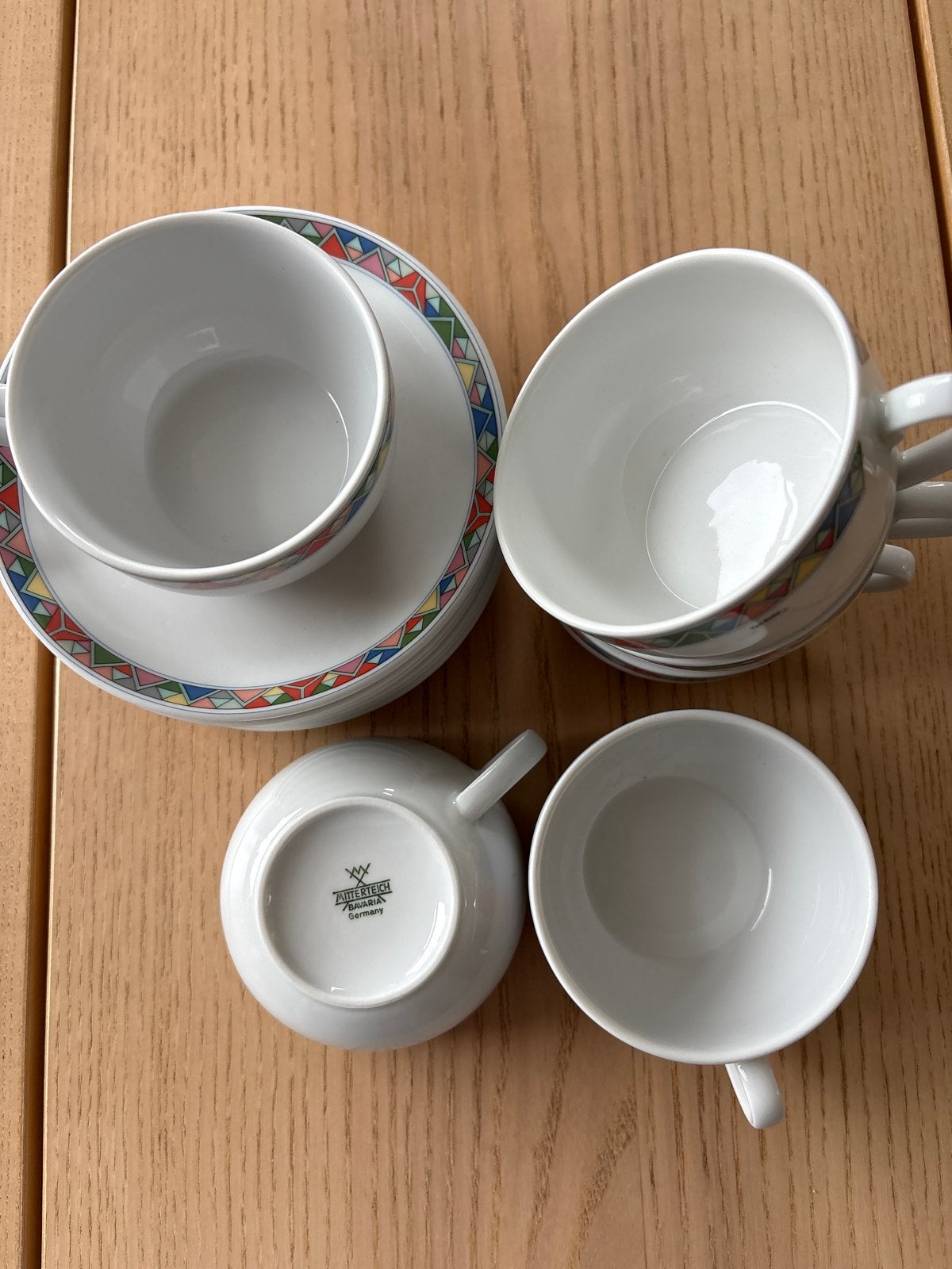 Bavaria Mitterteich kop en schotels - Van Nelle design, Ophalen of Verzenden
