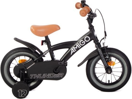 Amigo Thunder kinderfiets 12 inch - Zo goed als nieuw, Fietsen en Brommers, Ophalen, Zijwieltjes, Amigo, Minder dan 16 inch
