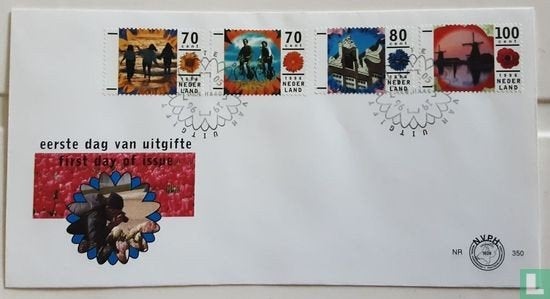 FDC E350 Vakantie 1996 NL onbeschreven Anders geplakt, Ophalen of Verzenden, Nederland