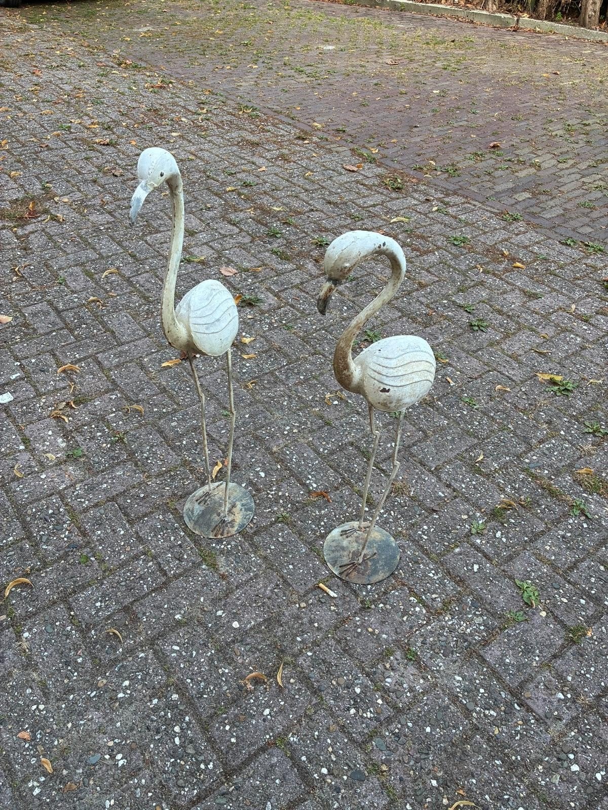 flamingo beeld, Ophalen