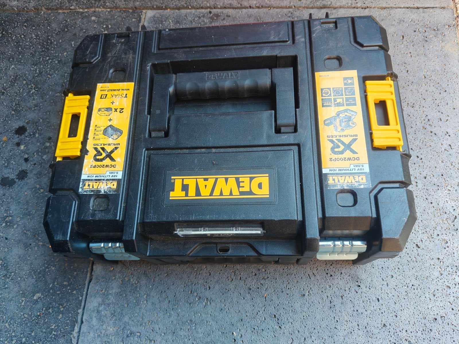 Lege DeWalt TSTAK gereedschapskoffer, Ophalen, Gebruikt