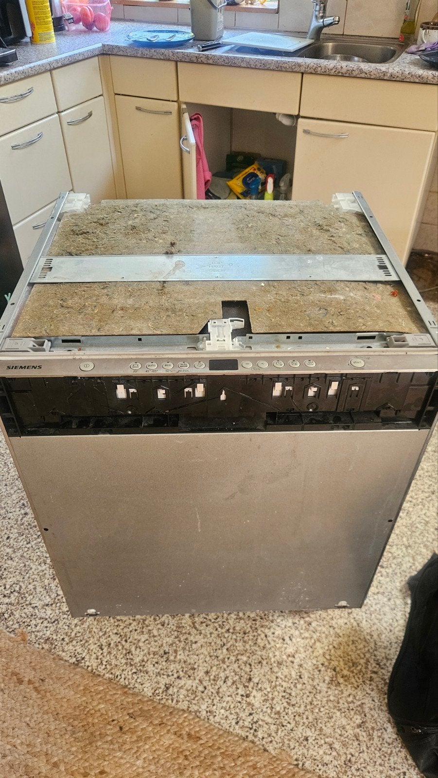 SIEMENS SN65M086EU vaatwasser (Defect E09), Ophalen, Inbouw