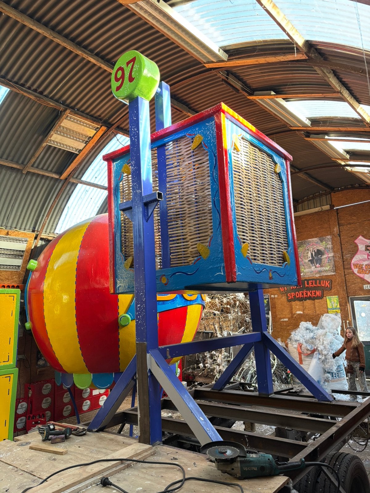 Luchtballon carnaval van carnavalswagen loopgroep optocht, Ophalen, Gebruikt, Feestartikel, Carnaval