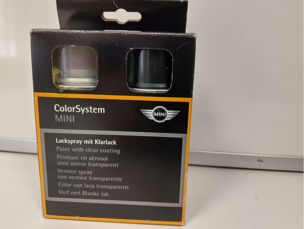 BMW MINI lakset ECLIPSE GREY compleet met blanke lak, Niet ingevuld, Niet ingevuld, Nieuw, Ophalen of Verzenden