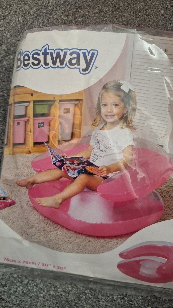 Bestway luchtstoel 76cm x 76cm, Minder dan 80 cm, Opblaaszwembad, Rond, Nieuw