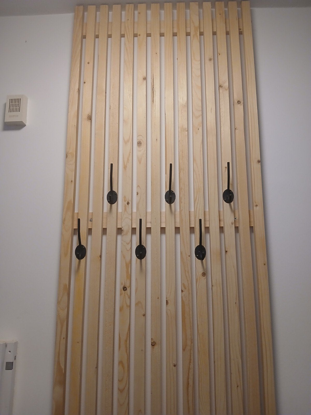 Kapstokken, Ophalen, Hout, Wandkapstok, 100 tot 150 cm