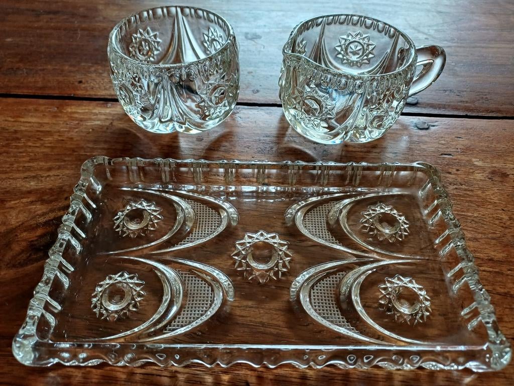 Suiker en melk setje, Huis en Inrichting, Ophalen, Glas of Kopje