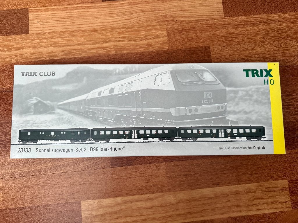 Trix 23133 - wagonset D96 - Isar - Rhone, Gelijkstroom, Trix, Ophalen of Verzenden, Nieuw