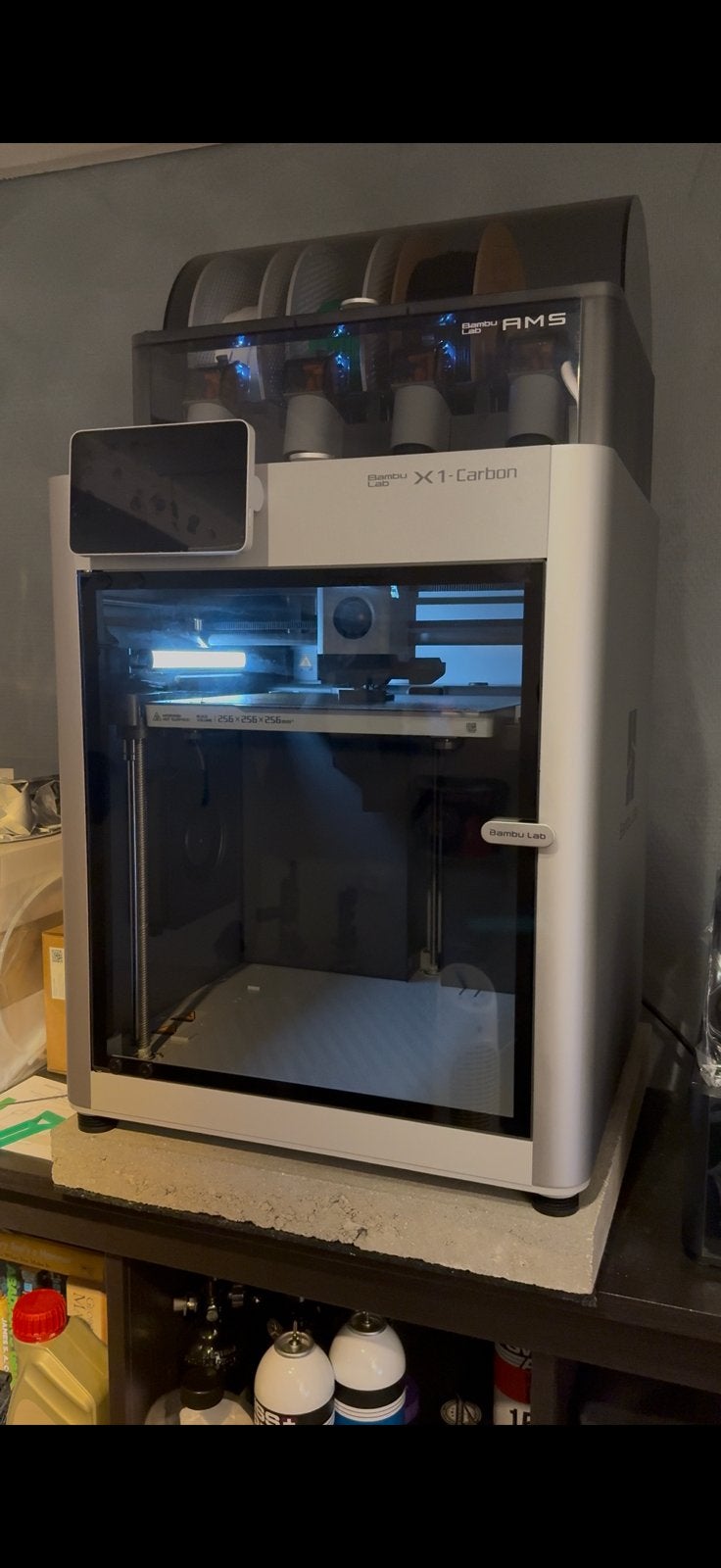 Bambu Lab X1C incl AMS, Computers en Software, 3D Printers, Zo goed als nieuw, Ophalen