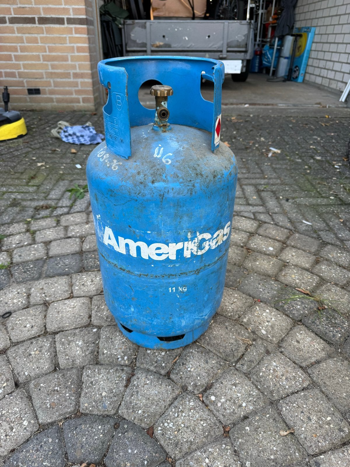 AmeriGas propaan gasfles 11 kg - Leeg, Ophalen, Gebruikt