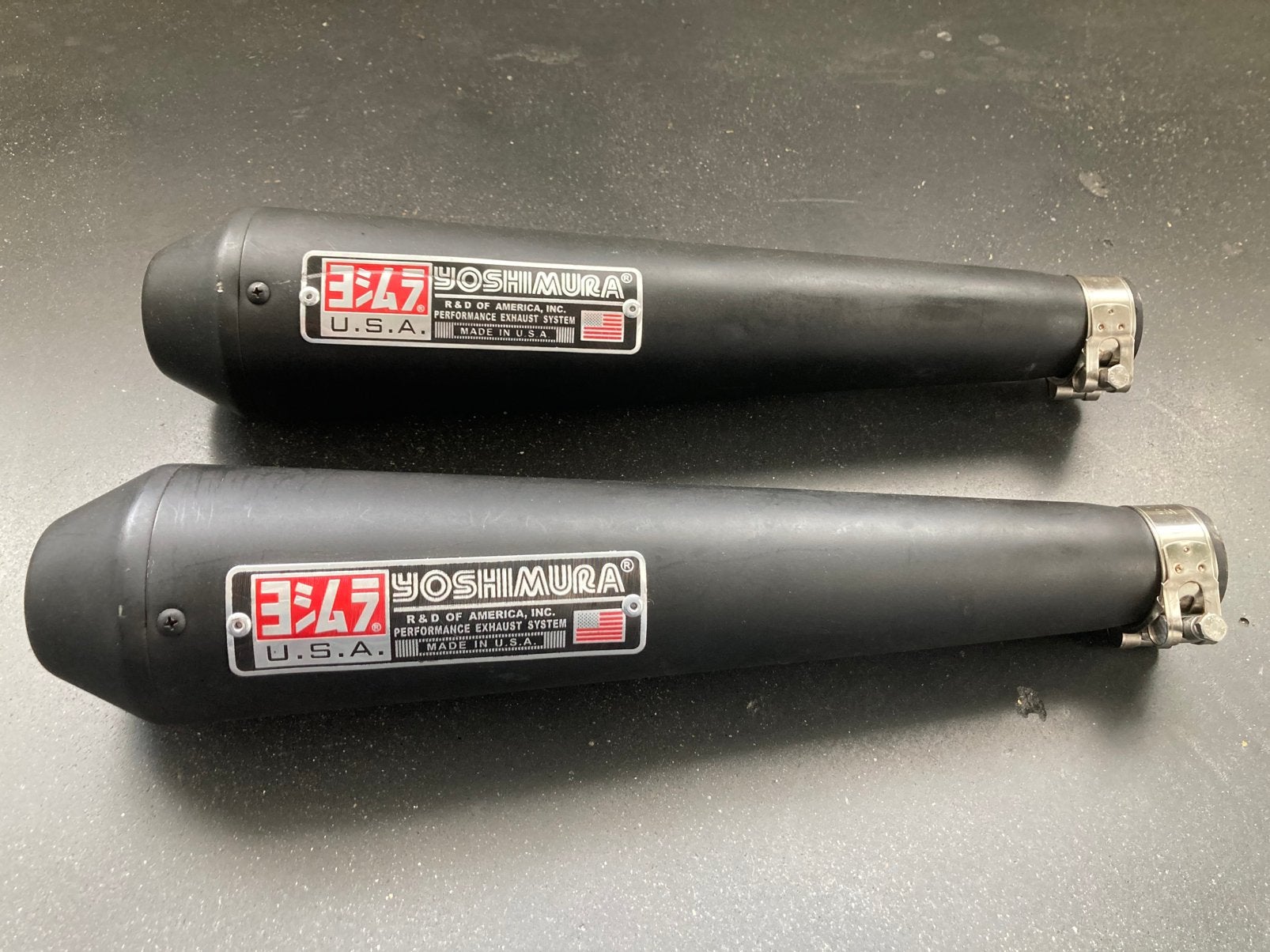 Yoshimura dempers / made in USA / Harley Davidson eigenbouw, Motoren, Ophalen of Verzenden