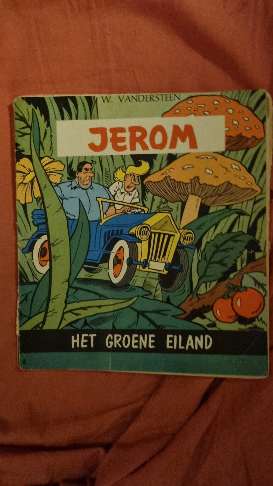1 e druk Jerom - Het Groene Eiland - W. Vandersteen, Eén stripboek, Ophalen of Verzenden, Gelezen, W. Vandersteen