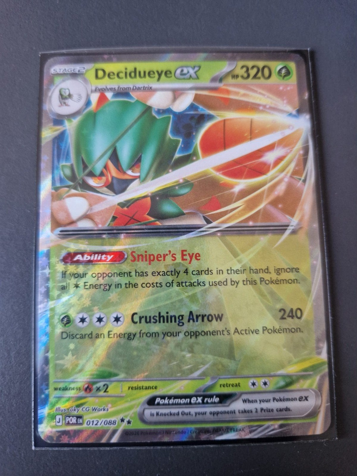 Pokemon POR 012, Ophalen of Verzenden, Zo goed als nieuw, Losse kaart, Foil