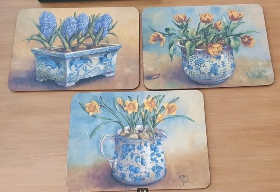 Jason, 3 placemats/onderzetters in doos., Ophalen of Verzenden, Overige typen, Zo goed als nieuw, Overige materialen