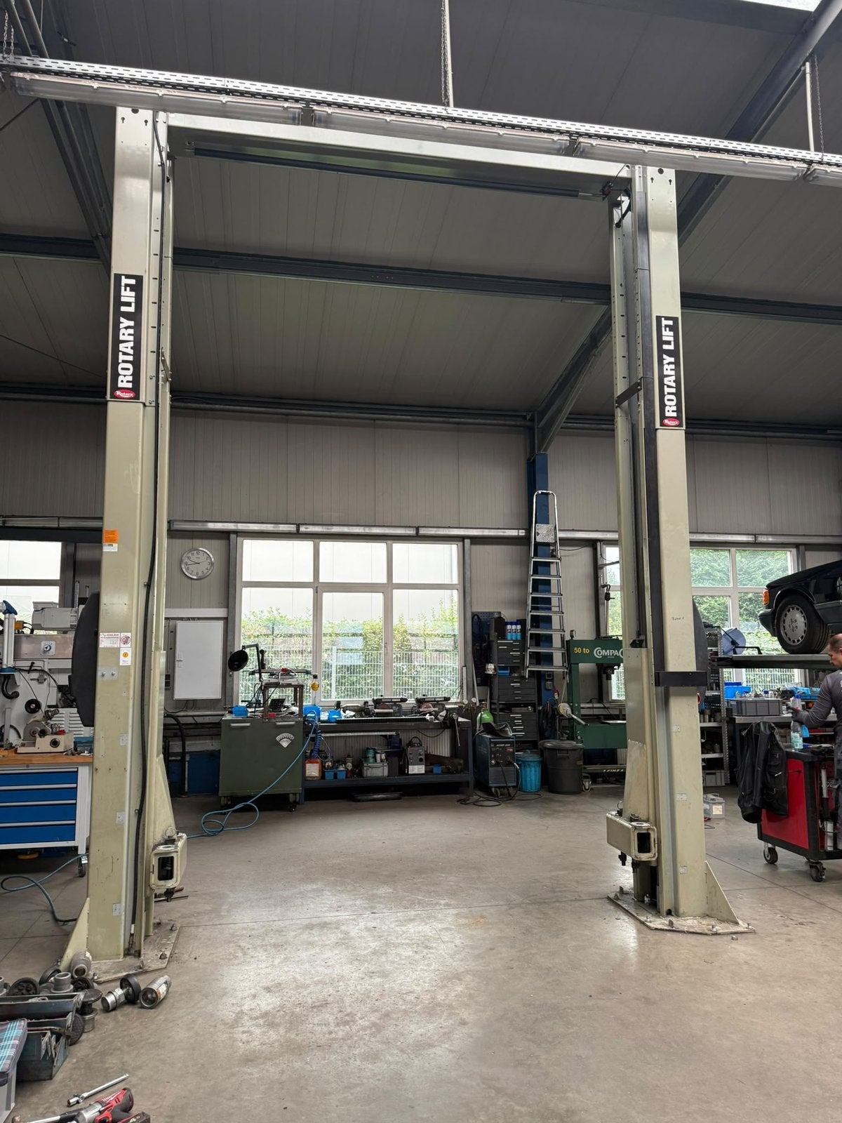 Rotary 6.5T 2 koloms hefbrug heavy duty, Ophalen of Verzenden, Gebruikt