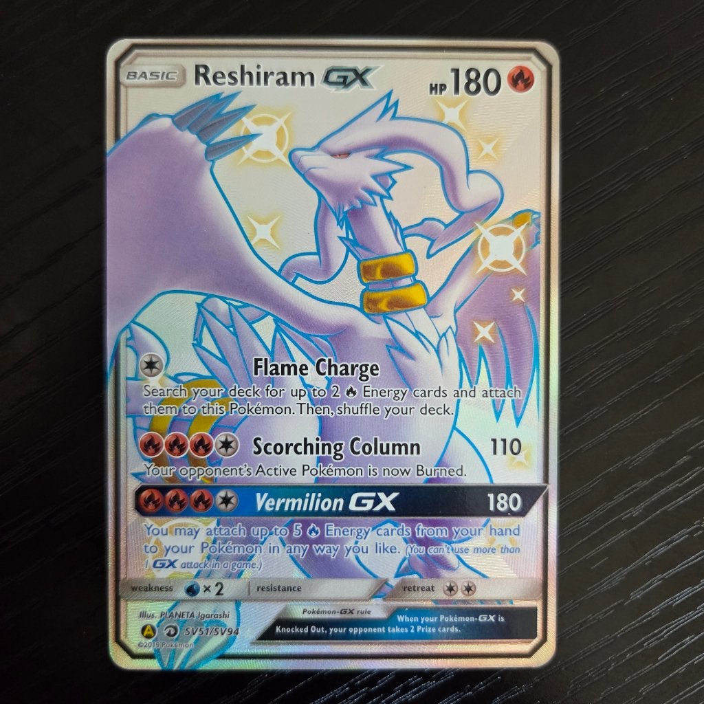 Reshiram GX SV51/SV94 Pokémon Kaart Nieuw, Ophalen of Verzenden, Nieuw, Losse kaart, Foil
