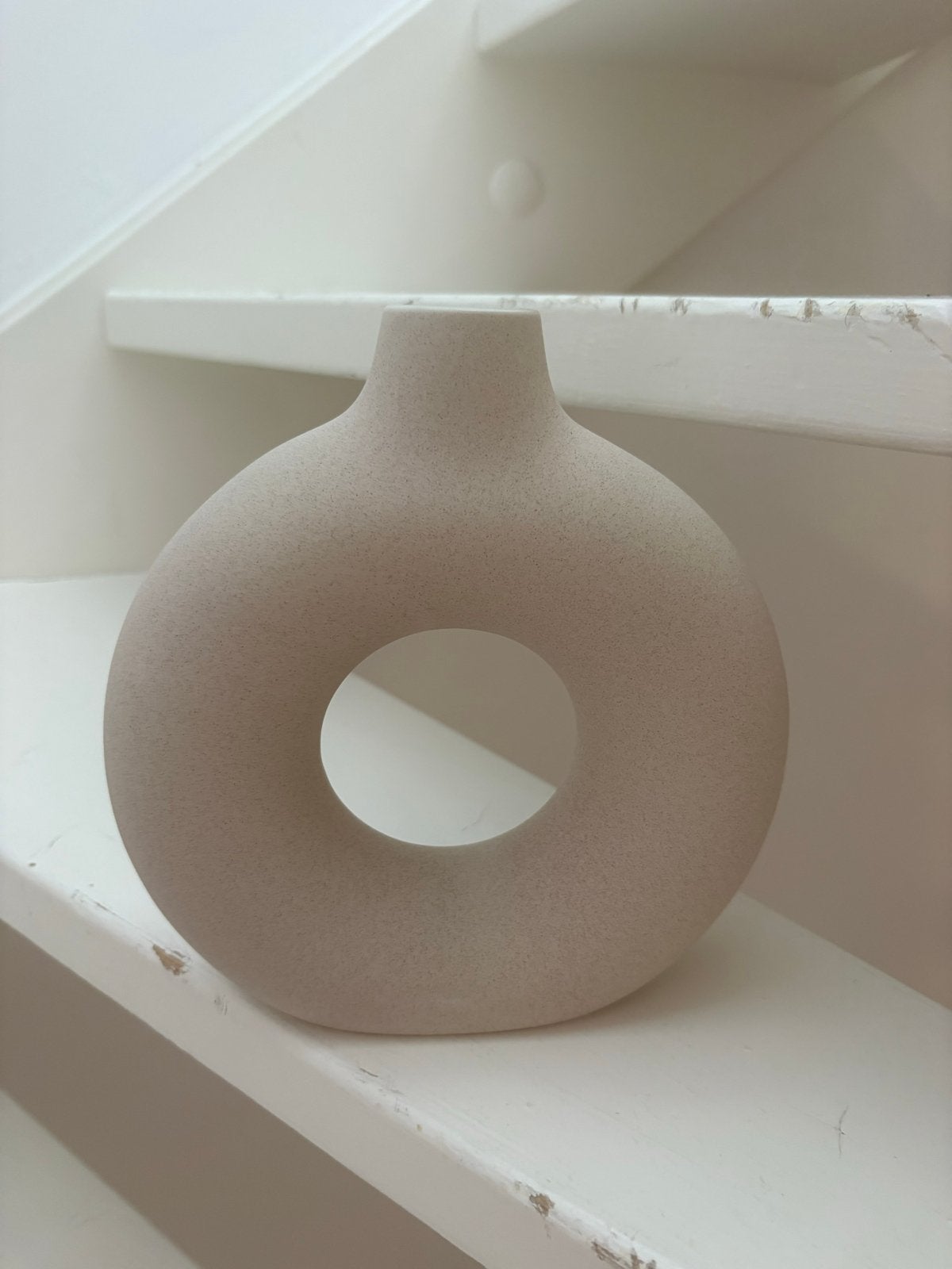 H&M Home donut vaas - beige/zandkleurig - niet gebruikt, Verzenden