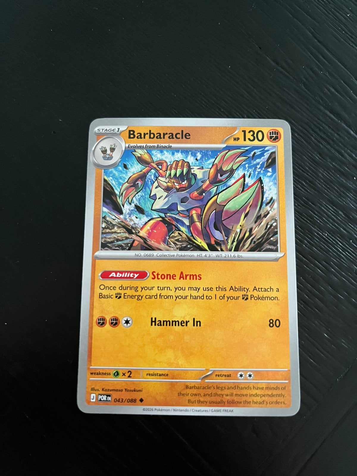 Pokemon Barbaracle nieuw, Ophalen of Verzenden, Zo goed als nieuw
