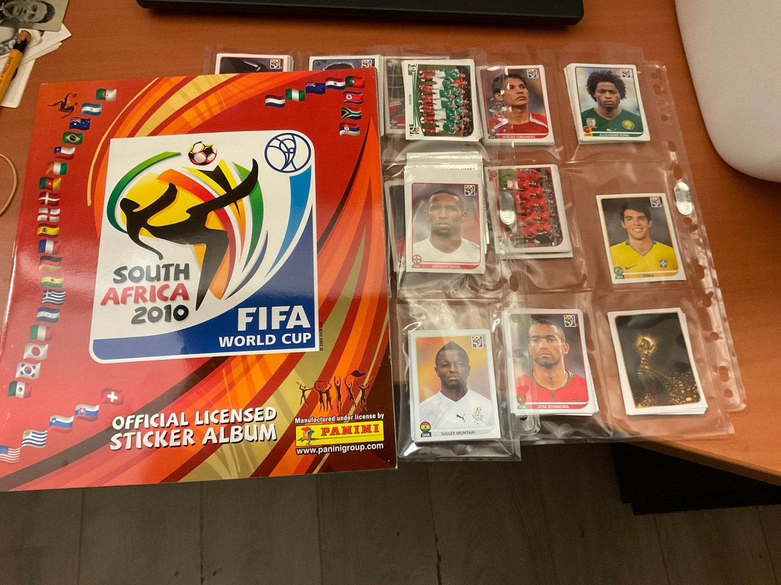 Panini wk 2010 leeg albem met losse set compleet, Ophalen of Verzenden, Zo goed als nieuw, Buitenlandse clubs, Poster, Plaatje of Sticker