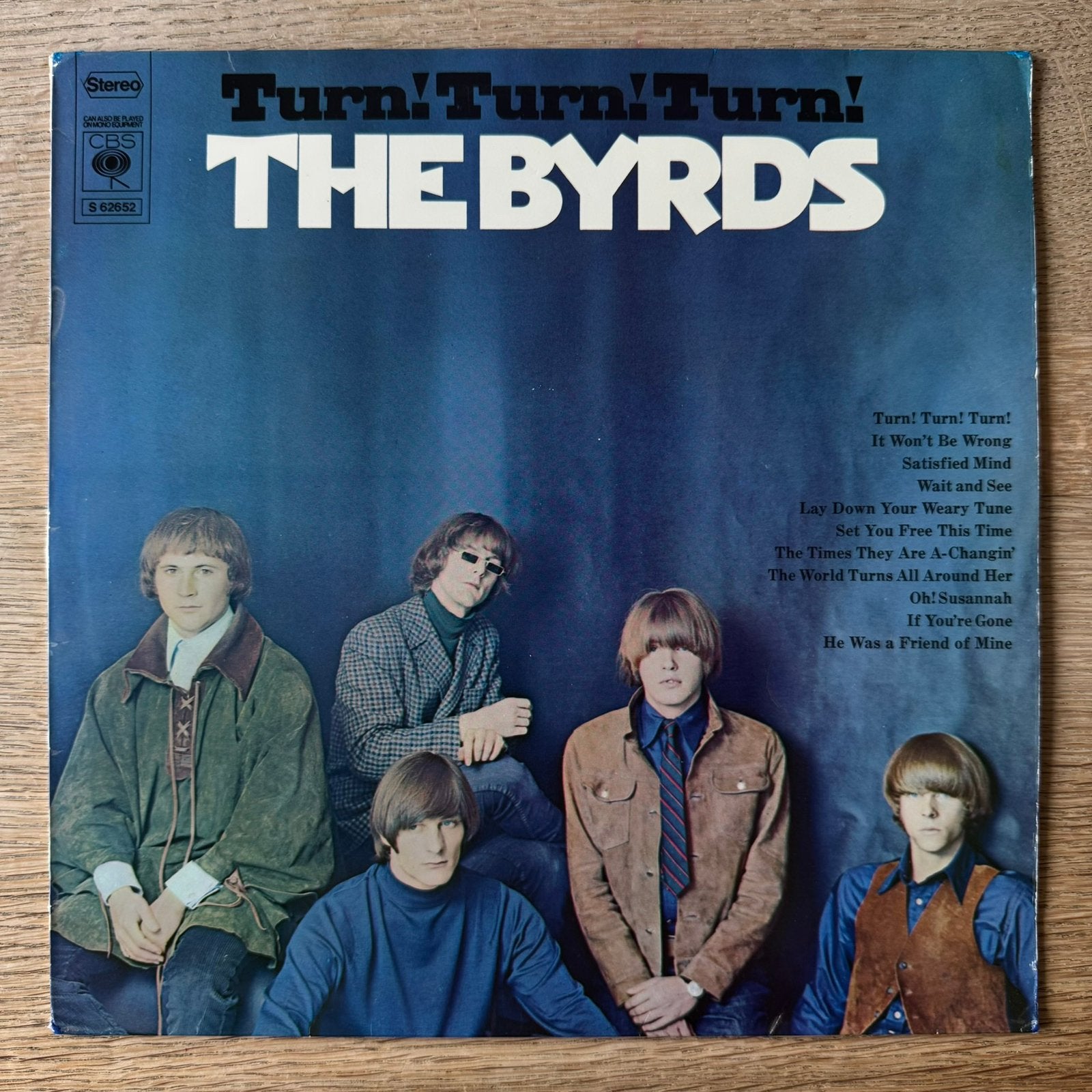 The Byrds Turn! Turn! Turn! LP Vinyl 1970 Folk Rock Psych., Cd's en Dvd's, Vinyl | Rock, LP, Gebruikt, Ophalen of Verzenden, 12 inch